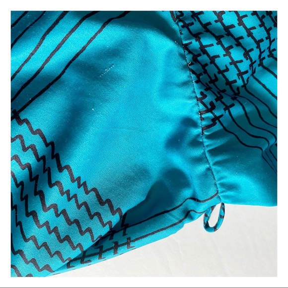 VINTAGE - CROSSROADS PRINT 80’S DAY DRESS sz. 38 - Picture 9 of 10